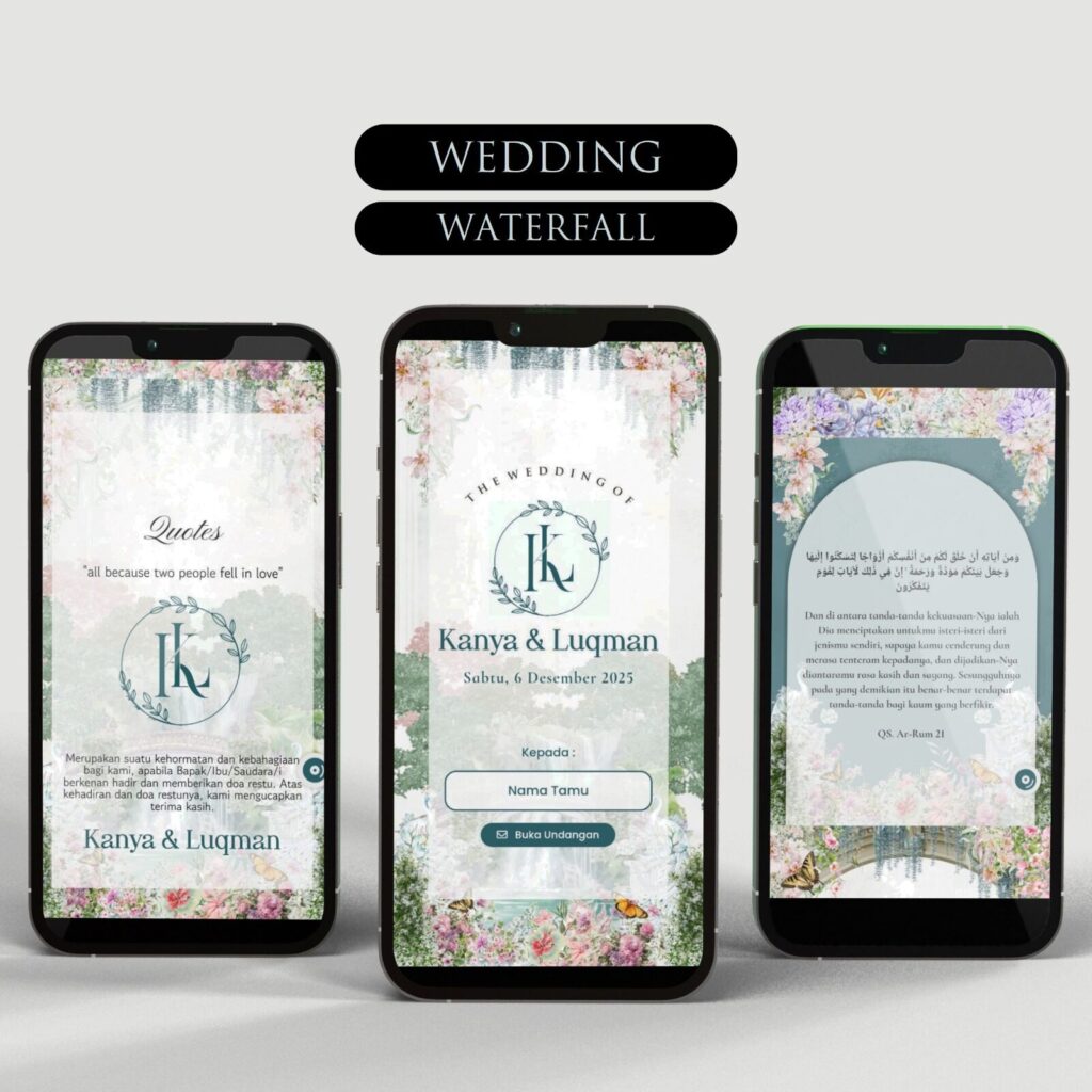 wedding waterfalll