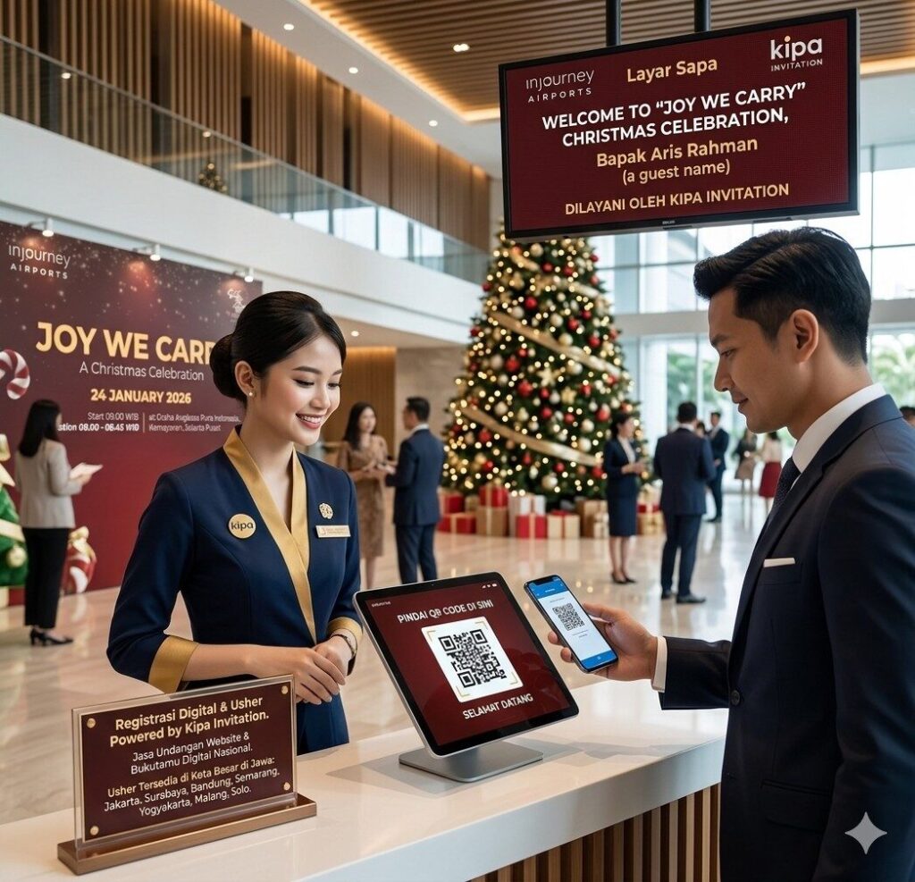 Kipa Invitation Dipercaya InJourney Airports untuk Bukutamu & Undangan Digital Natal 2026