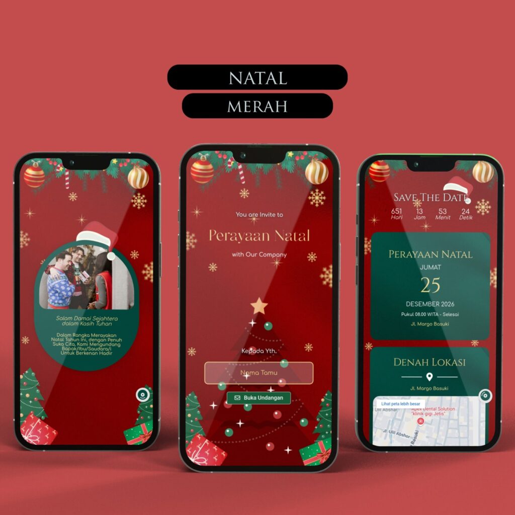 Mockup Natal Merah