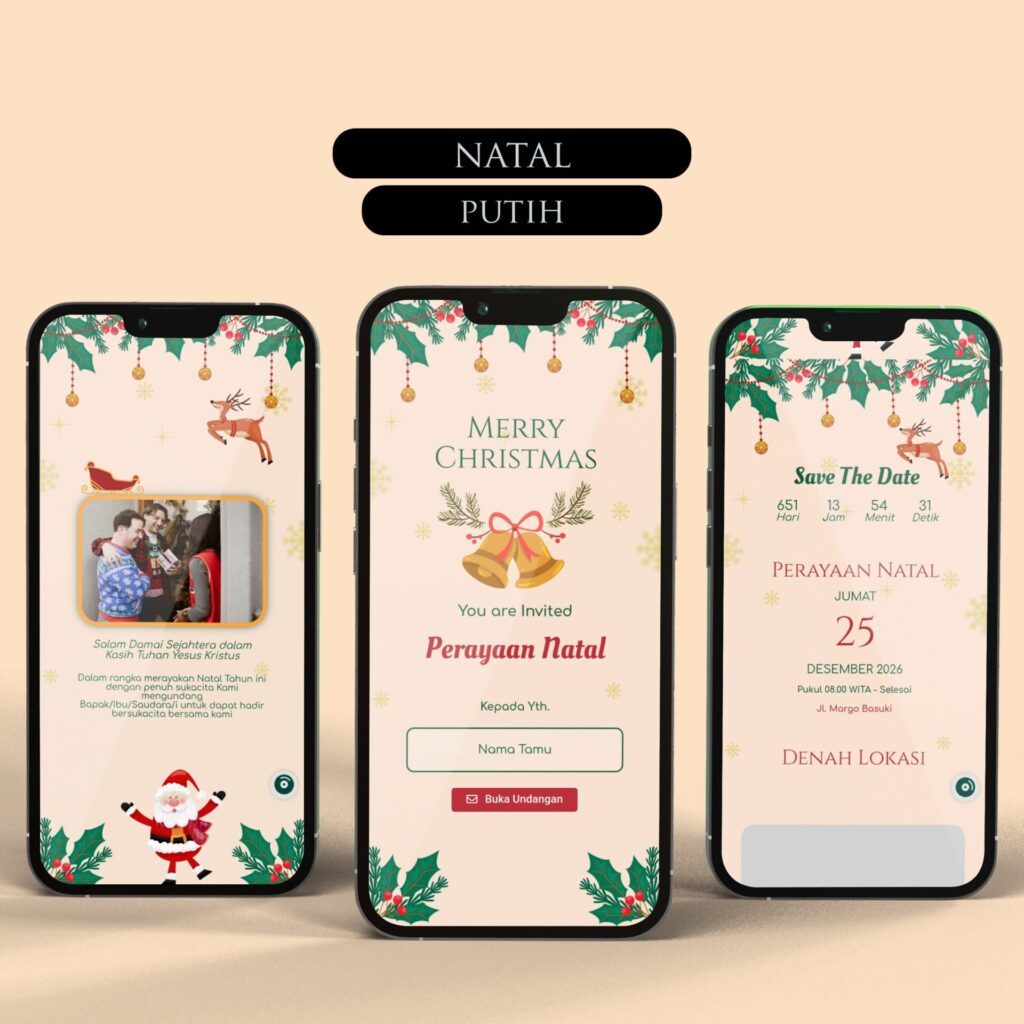 Mockup Natal Putih