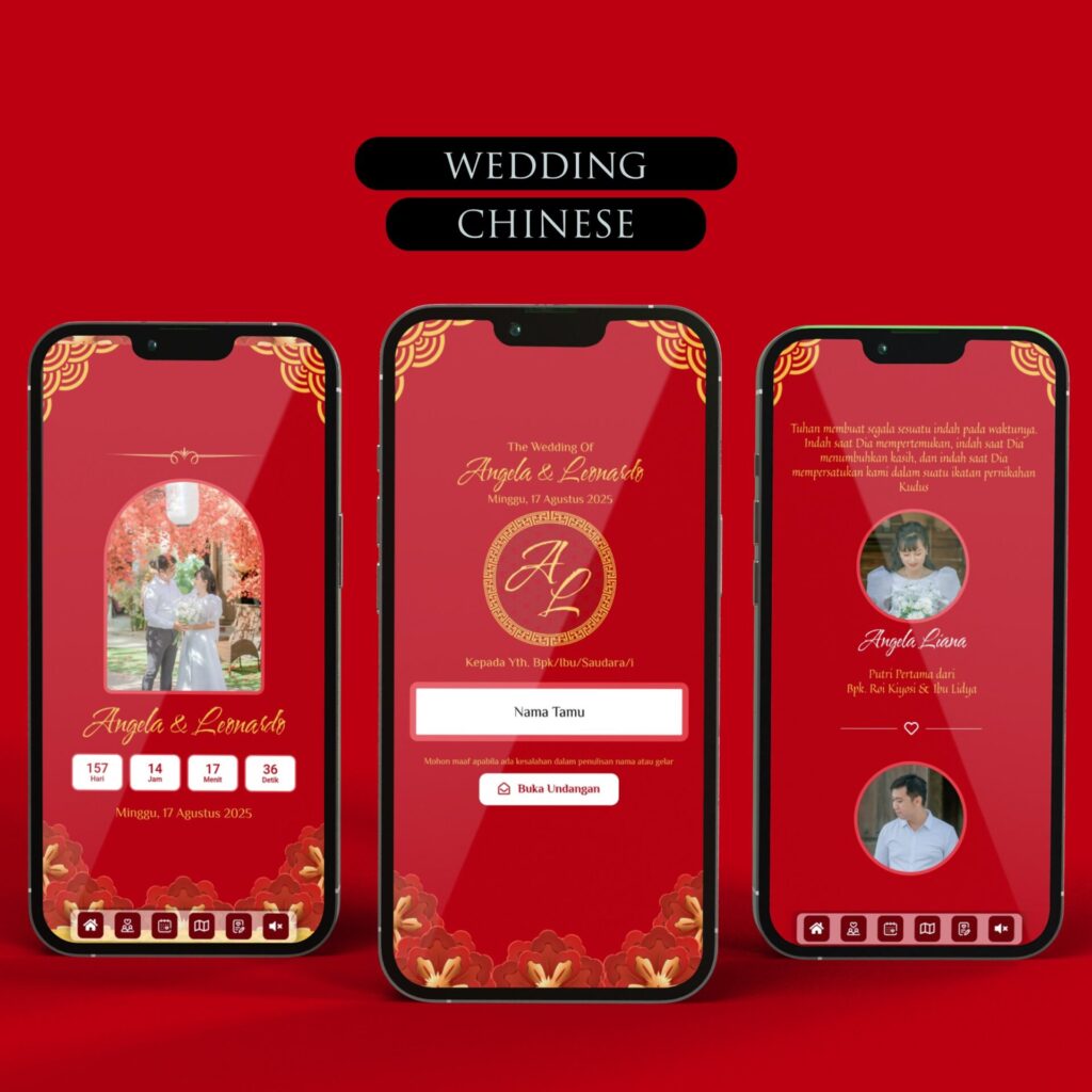 Mockup Wedding Chinese Foto