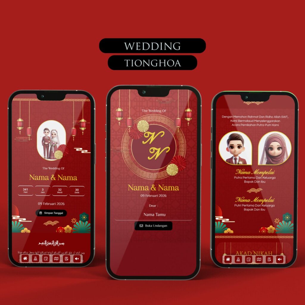 Mockup Wedding Tionghoa